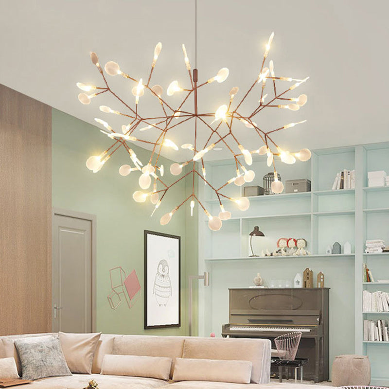 Postmodern Branch LED Ceiling Lighting Stainless-Steel Dining Room Chandelier Light Fixture Gold Clearhalo 'Ceiling Lights' 'Chandeliers' 'Modern Chandeliers' 'Modern' Lighting' 2205231