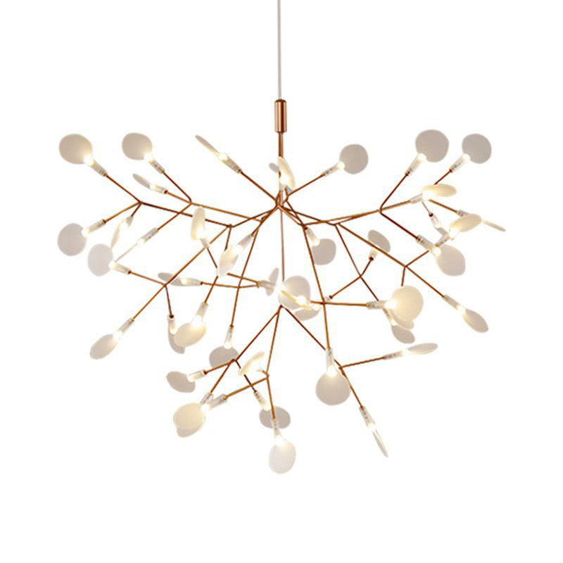 Postmodern Branch LED Ceiling Lighting Stainless-Steel Dining Room Chandelier Light Fixture Clearhalo 'Ceiling Lights' 'Chandeliers' 'Modern Chandeliers' 'Modern' Lighting' 2205232