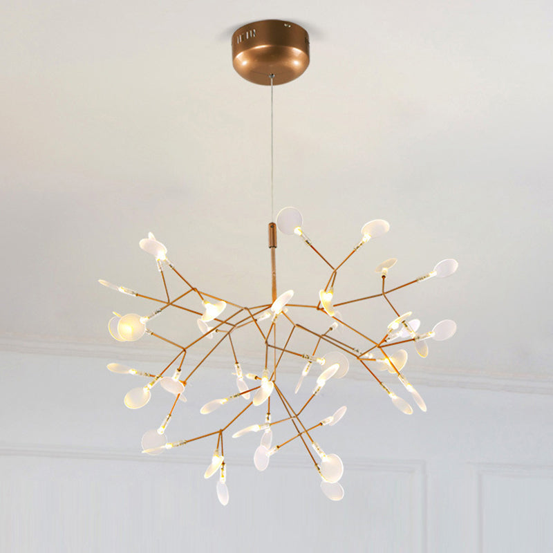 Postmodern Branch LED Ceiling Lighting Stainless-Steel Dining Room Chandelier Light Fixture Clearhalo 'Ceiling Lights' 'Chandeliers' 'Modern Chandeliers' 'Modern' Lighting' 2205233