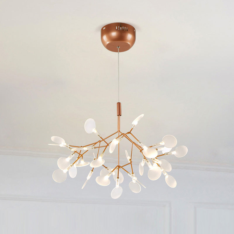 Postmodern Branch LED Ceiling Lighting Stainless-Steel Dining Room Chandelier Light Fixture Clearhalo 'Ceiling Lights' 'Chandeliers' 'Modern Chandeliers' 'Modern' Lighting' 2205234