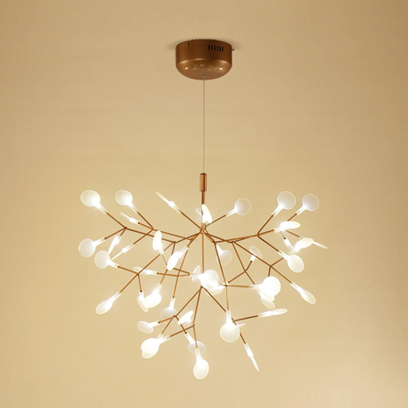 Postmodern Branch LED Ceiling Lighting Stainless-Steel Dining Room Chandelier Light Fixture Clearhalo 'Ceiling Lights' 'Chandeliers' 'Modern Chandeliers' 'Modern' Lighting' 2205235