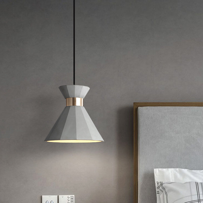 Nordic Style Castle Mermaid Pendant Light Cement Single-Bulb Bedroom Suspension Light Fixture Clearhalo 'Ceiling Lights' 'Modern Pendants' 'Modern' 'Pendant Lights' 'Pendants' Lighting' 2205499