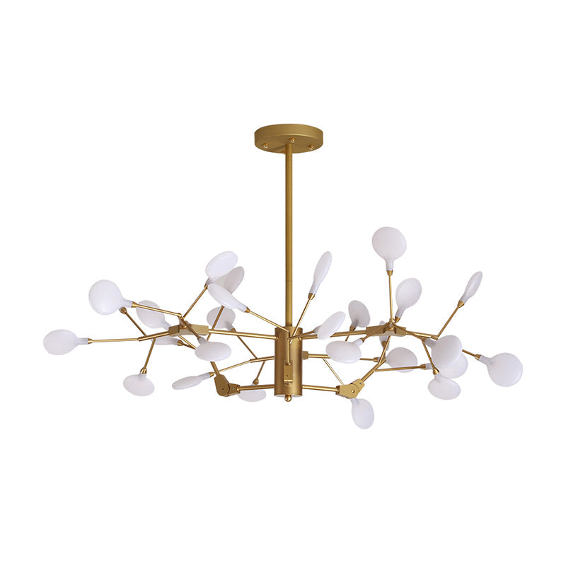 Branched Firefly Acrylic LED Ceiling Lighting Postmodern White Chandelier Light Fixture Clearhalo 'Ceiling Lights' 'Chandeliers' 'Modern Chandeliers' 'Modern' Lighting' 2205800