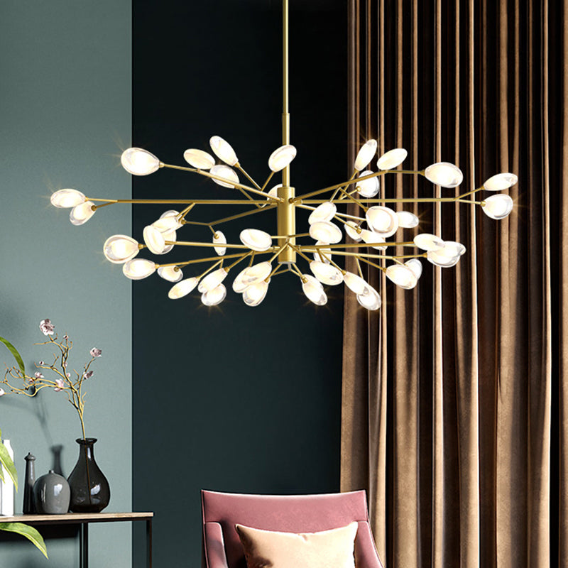 Sputnik Firefly Living Room LED Ceiling Lighting Acrylic Postmodern Chandelier Light Fixture Clearhalo 'Ceiling Lights' 'Chandeliers' 'Modern Chandeliers' 'Modern' Lighting' 2205801