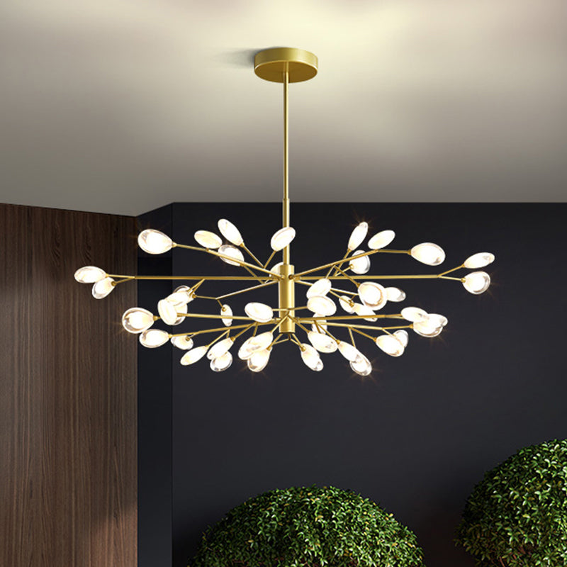 Sputnik Firefly Living Room LED Ceiling Lighting Acrylic Postmodern Chandelier Light Fixture Clearhalo 'Ceiling Lights' 'Chandeliers' 'Modern Chandeliers' 'Modern' Lighting' 2205804