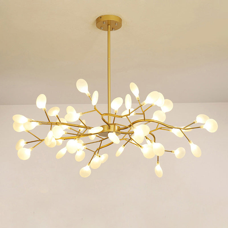 Branch Shaped Living Room LED Ceiling Lighting Metallic Postmodern Chandelier Light Fixture Clearhalo 'Ceiling Lights' 'Chandeliers' 'Modern Chandeliers' 'Modern' Lighting' 2205871