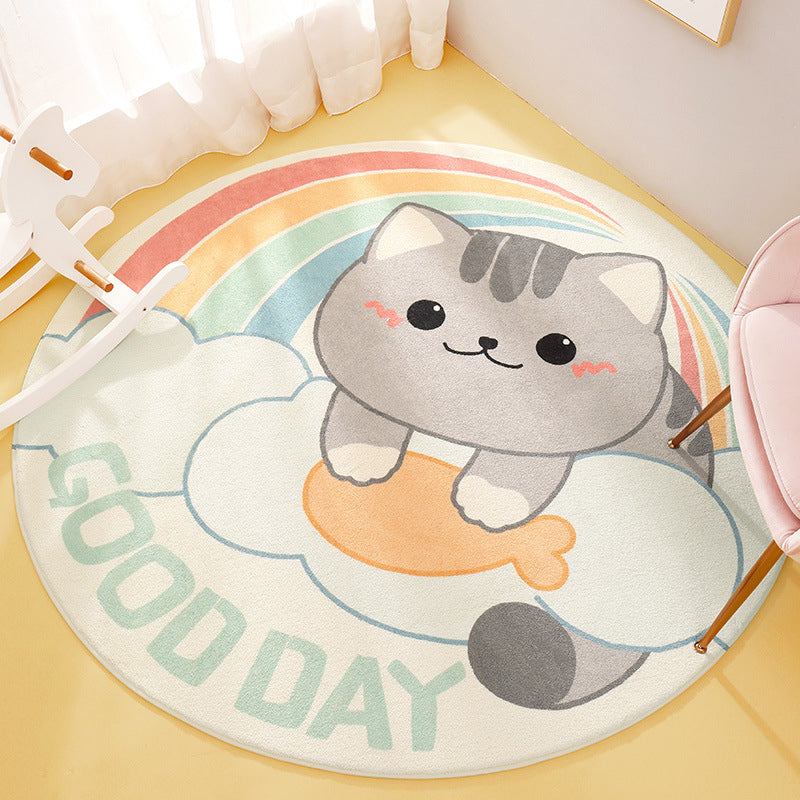Lovely Animal Patterned Rug Multi-Color Synthetics Carpet Non-Slip Backing Washable Rug for Kids Bedroom Clearhalo 'Area Rug' 'Rug' 2207908