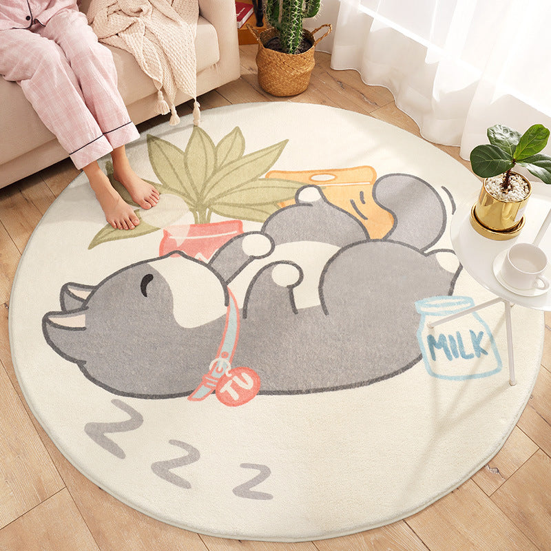 Lovely Animal Patterned Rug Multi-Color Synthetics Carpet Non-Slip Backing Washable Rug for Kids Bedroom Clearhalo 'Area Rug' 'Rug' 2207909