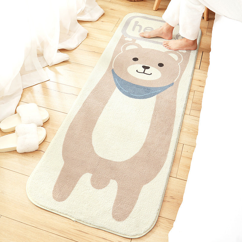 Novelty Cartoon Animal Rug Multi Colored Calming Carpet Synthetics Stain-Resistant Non-Slip Area Rug for Kids Room Clearhalo 'Area Rug' 'Rug' 2208028