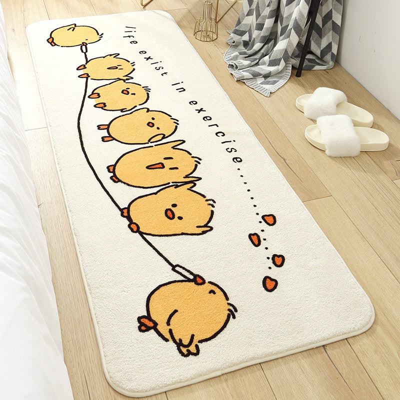 Multi Colored Cute Rug Polypropylene Cartoon Animal Pattern Carpet Anti-Slip Washable Area Rug for Kids Bedroom Clearhalo 'Area Rug' 'Rug' 2208109