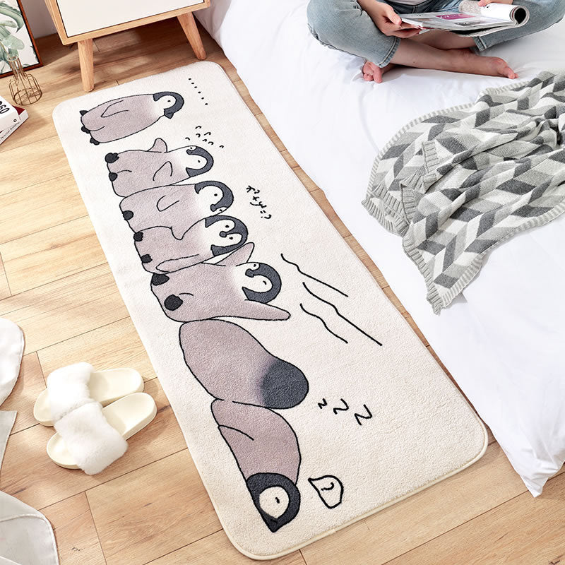 Multi Colored Cute Rug Polypropylene Cartoon Animal Pattern Carpet Anti-Slip Washable Area Rug for Kids Bedroom Clearhalo 'Area Rug' 'Rug' 2208116