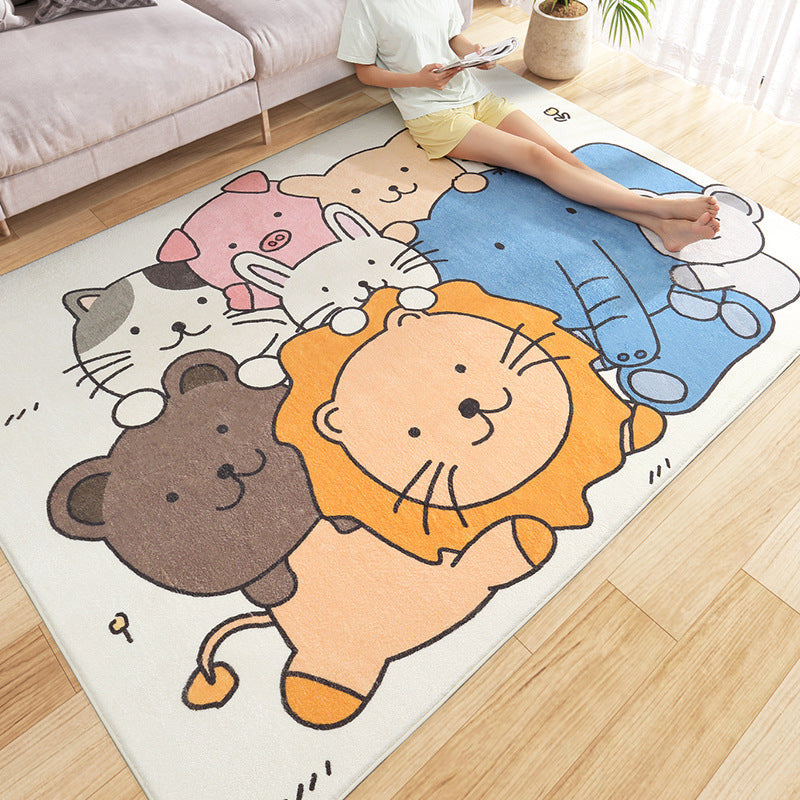 Multi Color Bedroom Rug Relaxing Animal Patterned Carpet Synthetics Stain-Resistant Non-Slip Indoor Rug Clearhalo 'Area Rug' 'Rug' 2208128