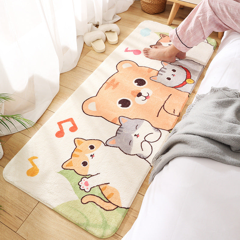 Relaxing Childrens Bedroom Rug Multi-Color Cartoon Animal Printed Carpet Polypropylene Anti-Slip Pet Friendly Rug Clearhalo 'Area Rug' 'Rug' 2208149