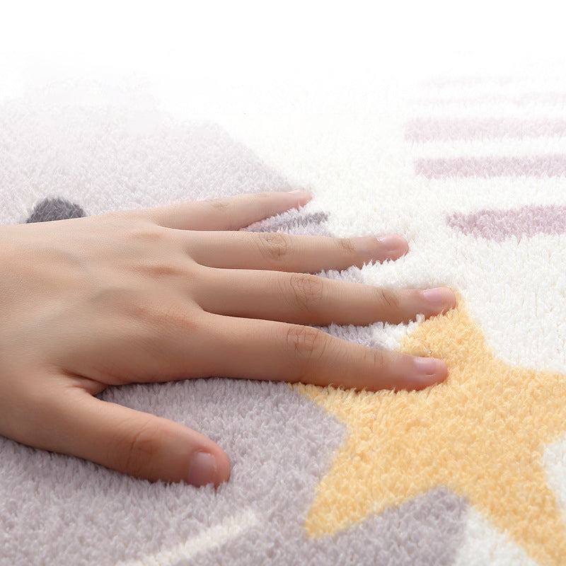 Relaxing Childrens Bedroom Rug Multi-Color Cartoon Animal Printed Carpet Polypropylene Anti-Slip Pet Friendly Rug Clearhalo 'Area Rug' 'Rug' 2208150