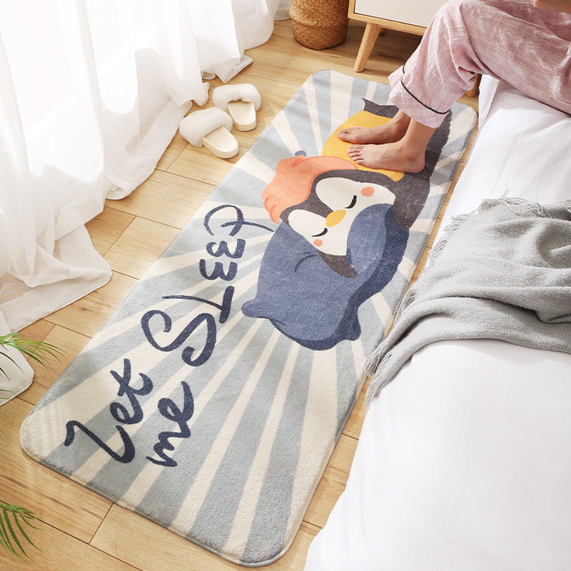 Relaxing Childrens Bedroom Rug Multi-Color Cartoon Animal Printed Carpet Polypropylene Anti-Slip Pet Friendly Rug Clearhalo 'Area Rug' 'Rug' 2208154