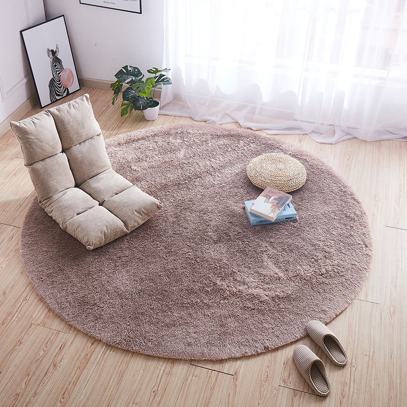 Comfort Bedroom Rug Multi Colored Tie Dye Print Carpet Fluffy Anti-Slip Backing Area Rug Dark Camel Clearhalo 'Area Rug' 'Casual' 'Rugs' Rug' 2208413