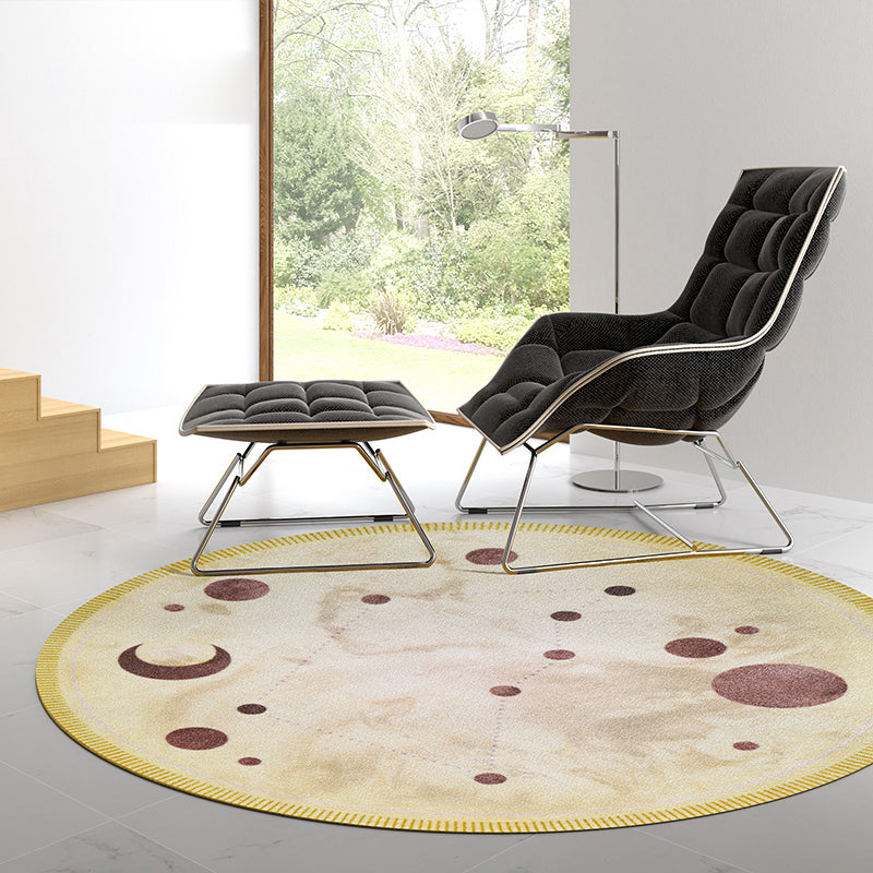 Modern Kids Room Rug Multi-Colored Constellation Pattern Rug Polypropylene Pet Friendly Easy Care Carpet Clearhalo 'Area Rug' 'Rug' 2208995