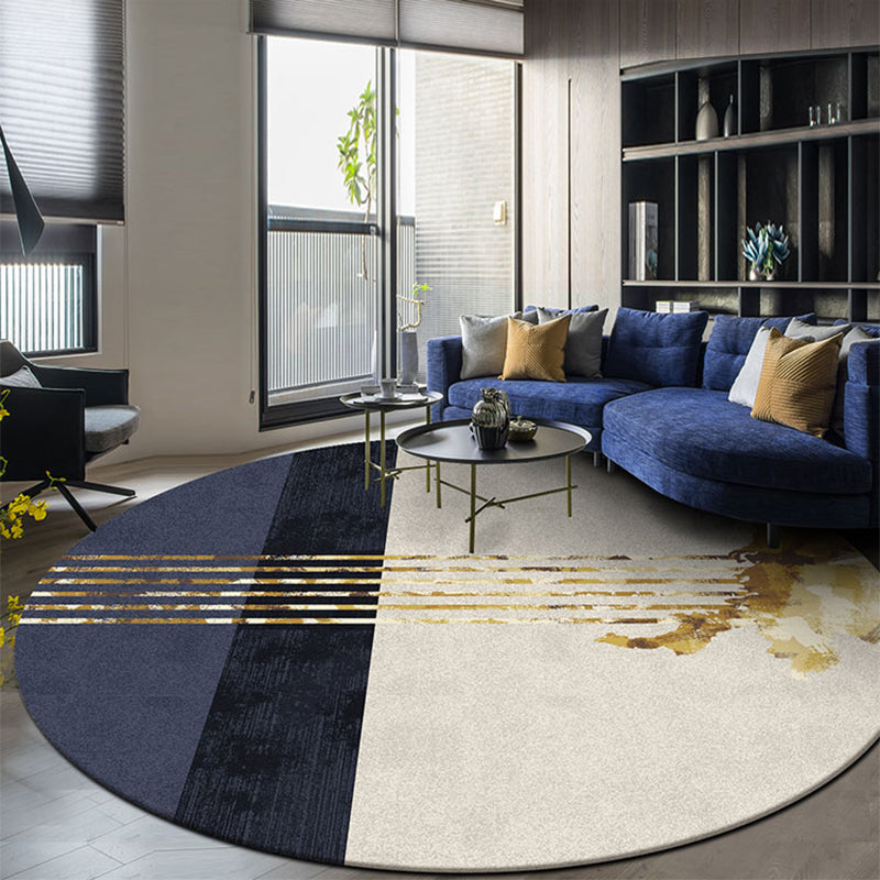 Unique Living Room Rug Multi Color Abstract Patterned Rug Polyster Anti-Slip Easy Care Area Carpet Clearhalo 'Area Rug' 'Rug' 2209051