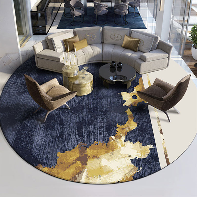 Unique Living Room Rug Multi Color Abstract Patterned Rug Polyster Anti-Slip Easy Care Area Carpet Clearhalo 'Area Rug' 'Rug' 2209054