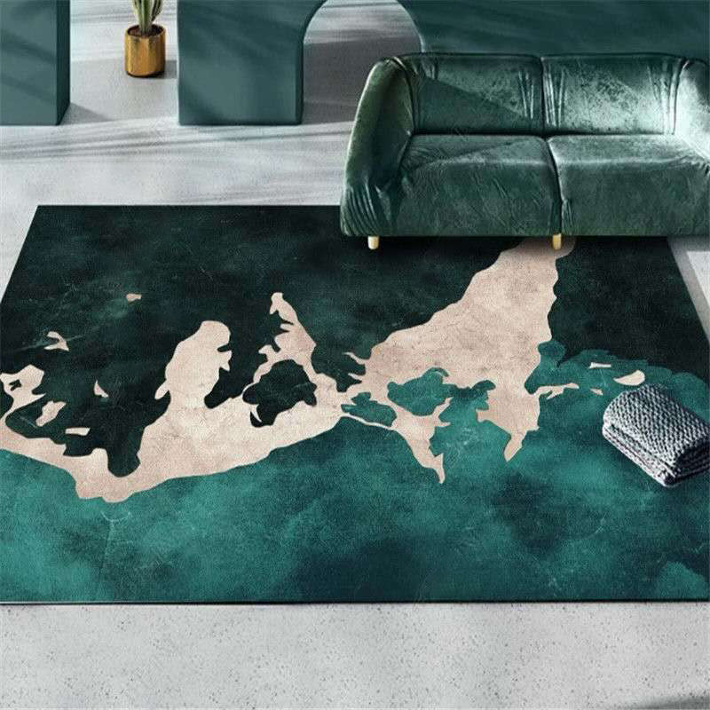 Trendy Living Room Rug Multi Color Abstract Print Carpet Polyster Anti-Slip Backing Stain-Resistant Rug Clearhalo 'Area Rug' 'Rug' 2209232