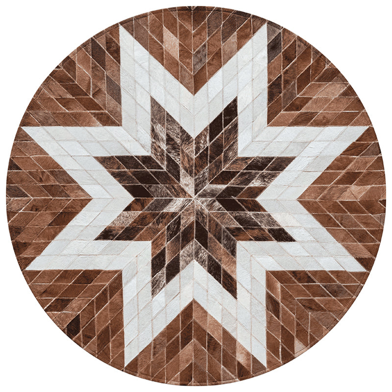 Luxury Room Rug Multi Colored Geometric Printed Area Carpet Cowhide Pet Friendly Easy Care Rug Clearhalo 'Area Rug' 'Rug' 2213158