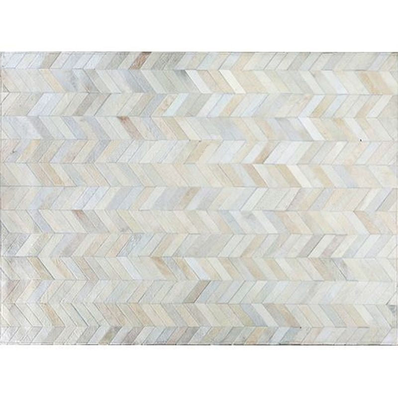 Multi-Colored Western Rug Cowhide Geometric Printed Indoor Rug Hand Worked Pet Friendly Carpet for Parlor Clearhalo 'Area Rug' 'Rug' 2213244