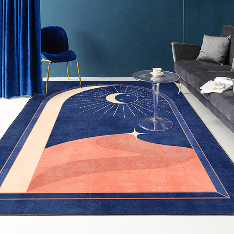 Relaxing Bedroom Rug Multi Color Geo Printed Carpet Polyster Anti-Slip Backing Washable Area Rug Clearhalo 'Area Rug' 'Rug' 2213542