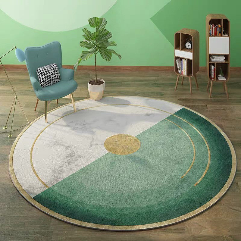 Green Living Room Rug Americana Abstract Print Area Rug Polyster Pet Friendly Stain-Resistant Carpet Green Design 6 Clearhalo 'Area Rug' 'Rug' 2213570