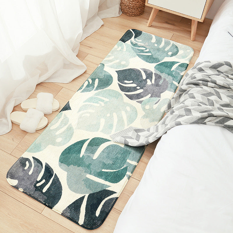 Multi-Colored Plant Pattern Rug Lamb Wool Casual Indoor Rug Non-Slip Pet Friendly Washable Carpet for Childrens Bedroom Clearhalo 'Area Rug' 'Rug' 2213972