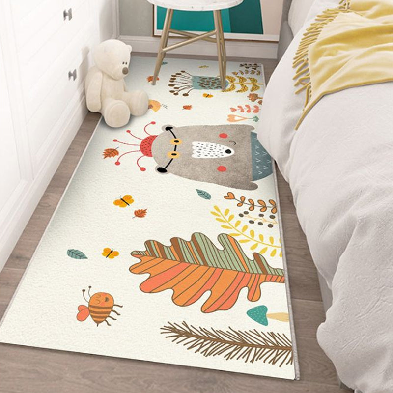 Simplicity Kids Room Rug Multicolor Cartoon Pattern Rug Blended Anti-Slip Machine Washable Area Carpet Clearhalo 'Area Rug' 'Rug' 2213985