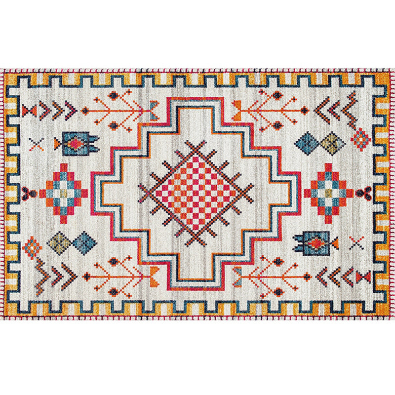 Western Living Room Rug Multicolor Tribal Printed Carpet Synthetics Non-Slip Backing Washable Indoor Rug Yellow Clearhalo 'Area Rug' 'Bohemian' 'Rugs' Rug' 2214114