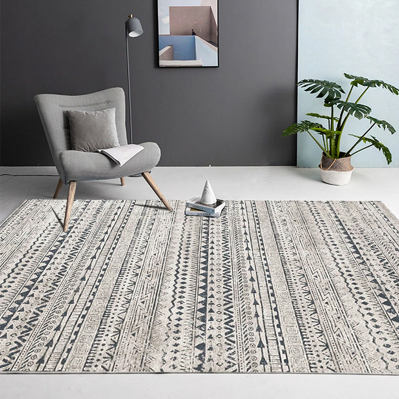 Simple Boho Rug Multi Color Geo Printed Area Rug Pet Friendly Washable Anti-Slip Backing Carpet for Room Clearhalo 'Area Rug' 'Bohemian' 'Rugs' Rug' 2214426