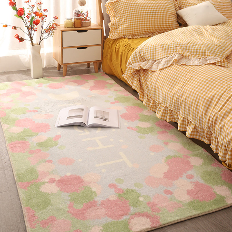 Cute Childrens Bedroom Rug Multicolor Cartoon Printed Area Carpet Synthetics Non-Slip Backing Pet Friendly Rug Clearhalo 'Area Rug' 'Rug' 2214468