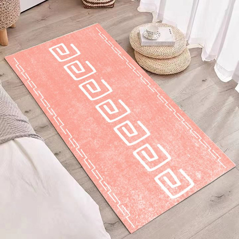 Relaxing Abstract Printed Rug Multi-Colored Lamb Wool Carpet Non-Slip Backing Pet Friendly Washable Rug for Room Clearhalo 'Area Rug' 'Rug' 2214477