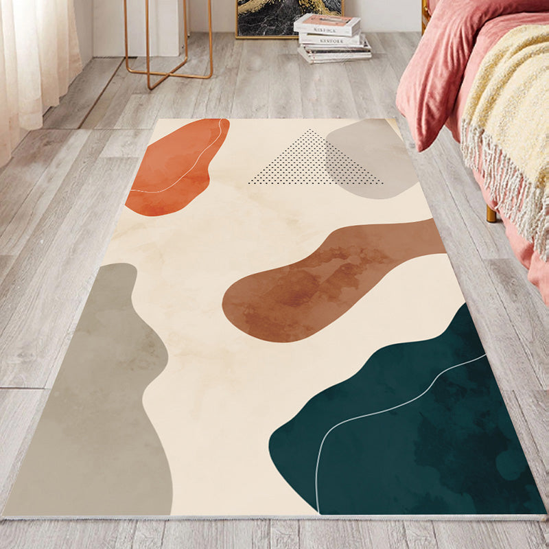 Multi Color Cute Rug Polyster Cartoon Patterned Carpet Pet Friendly Washable Anti-Slip Backing Indoor Rug for Bedroom Clearhalo 'Area Rug' 'Rug' 2214519