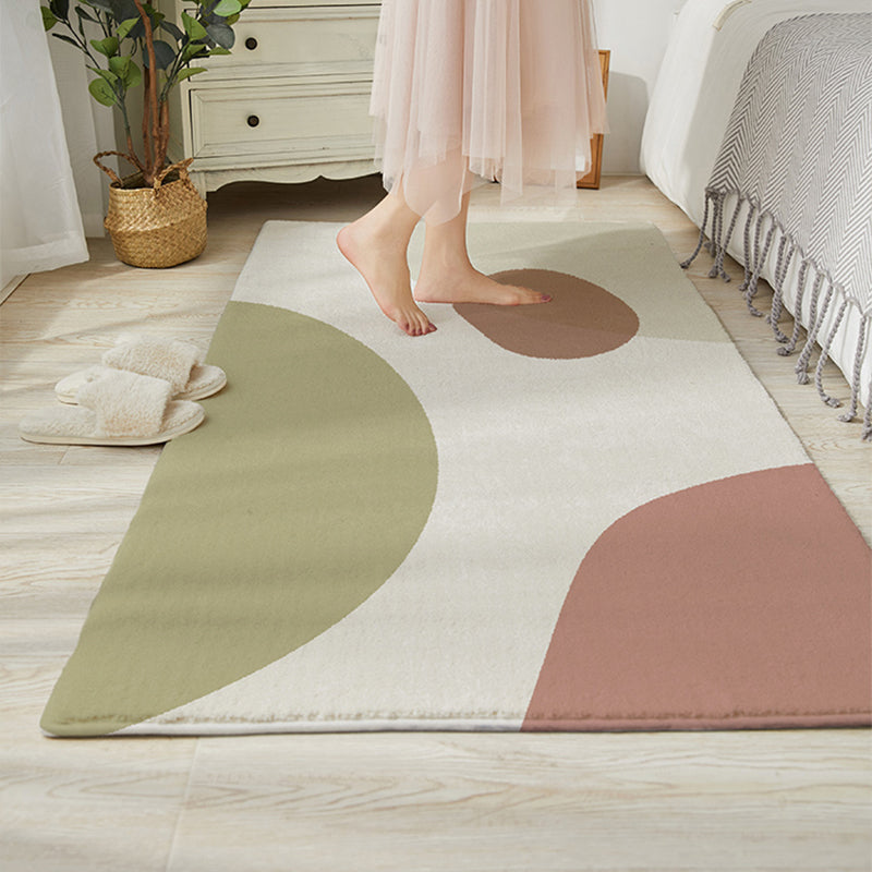 Simple Color Block Rug Multi-Colored Polypropylene Area Carpet Easy Care Machine Washable Indoor Rug for Bedroom Clearhalo 'Area Rug' 'Rug' 2214548