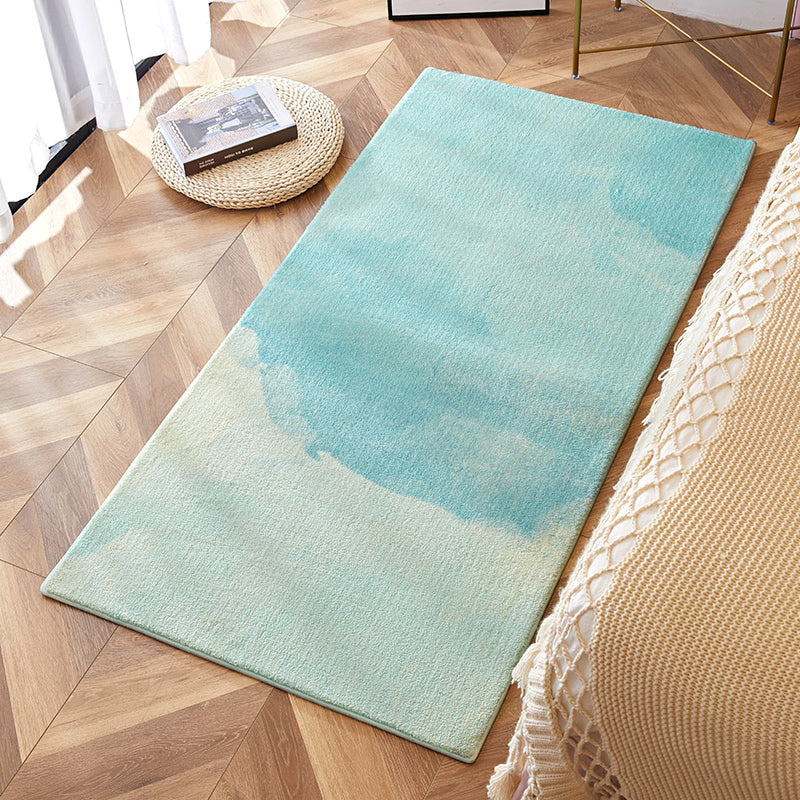 Multicolor Home Decoration Rug Simple Ombre Indoor Rug Polyster Pet Friendly Washable Anti-Slip Carpet Green Clearhalo 'Area Rug' 'Modern' 'Rugs' Rug' 2214552