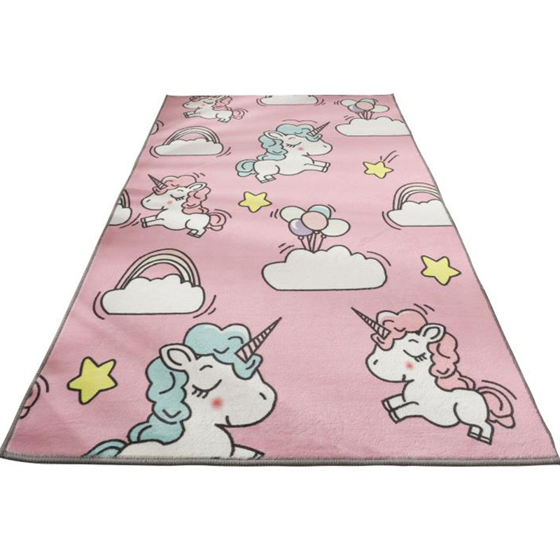 Multi-Color Cartoon Animal Rug Synthetics Cute Indoor Rug Pet Friendly Washable Non-Slip Area Carpet for Kids Room Clearhalo 'Area Rug' 'Rug' 2214663