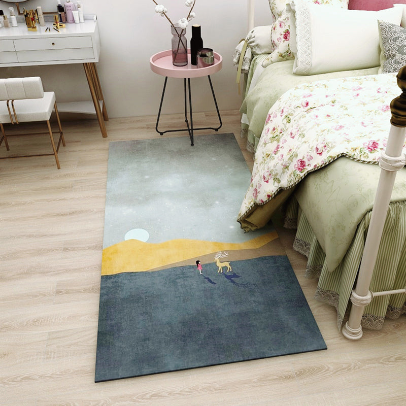 Multi-Colored Bedroom Rug Western Color Block Area Carpet Polyster Easy Care Machine Washable Indoor Rug Clearhalo 'Area Rug' 'Rug' 2214709
