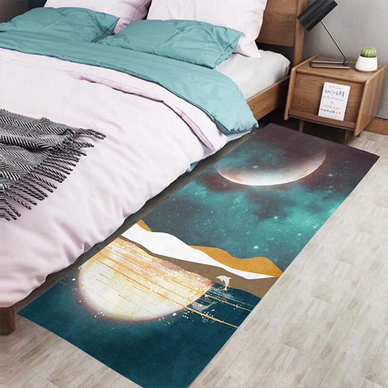 Multi-Colored Bedroom Rug Western Color Block Area Carpet Polyster Easy Care Machine Washable Indoor Rug Clearhalo 'Area Rug' 'Rug' 2214714