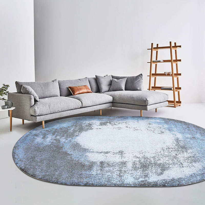 Industrial Decoration Rug Multi Color Abstract Printed Area Rug Polyster Pet Friendly Washable Carpet Gray Blue Clearhalo 'Area Rug' 'Rug' 2214808