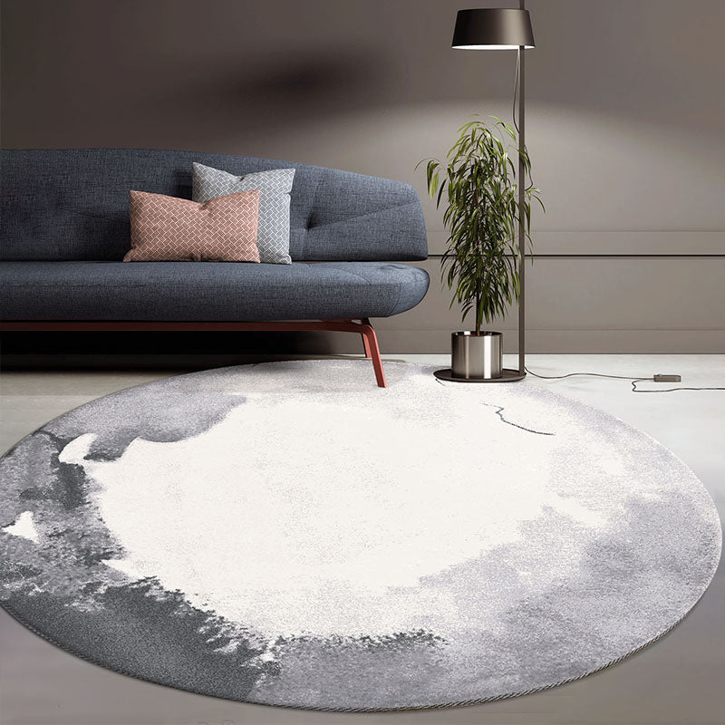 Multi-Color Industrial Rug Polypropylene Abstract Pattern Indoor Rug Non-Slip Backing Pet Friendly Carpet for Room Cream Gray Clearhalo 'Area Rug' 'Rug' 2214871