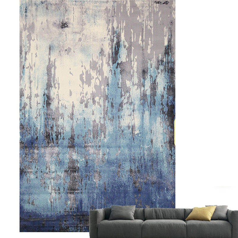 Multi Colored Creative Rug Synthetics Abstract Printed Carpet Anti-Slip Backing Washable Indoor Rug for Living Room Clearhalo 'Area Rug' 'Rug' 2215128