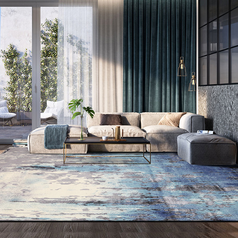 Multi Colored Creative Rug Synthetics Abstract Printed Carpet Anti-Slip Backing Washable Indoor Rug for Living Room Clearhalo 'Area Rug' 'Rug' 2215133