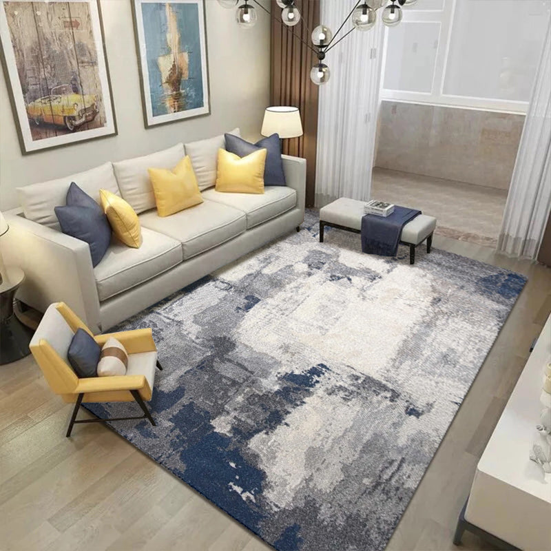 Steampunk Living Room Rug Multi Colored Abstract Print Carpet Cotton Blend Pet Friendly Easy Care Rug Clearhalo 'Area Rug' 'Rug' 2215199