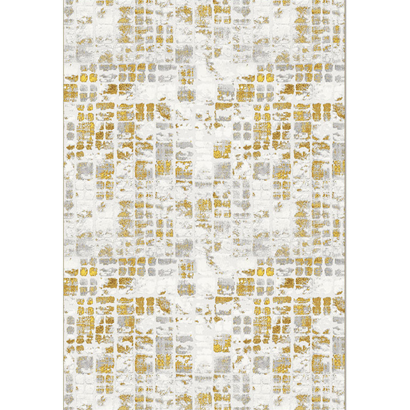 Multi Color Nordic Rug Cotton Blend Abstract Pattern Area Rug Non-Slip Machine Washable Carpet for Parlor Gold Clearhalo 'Area Rug' 'Rug' 2215241