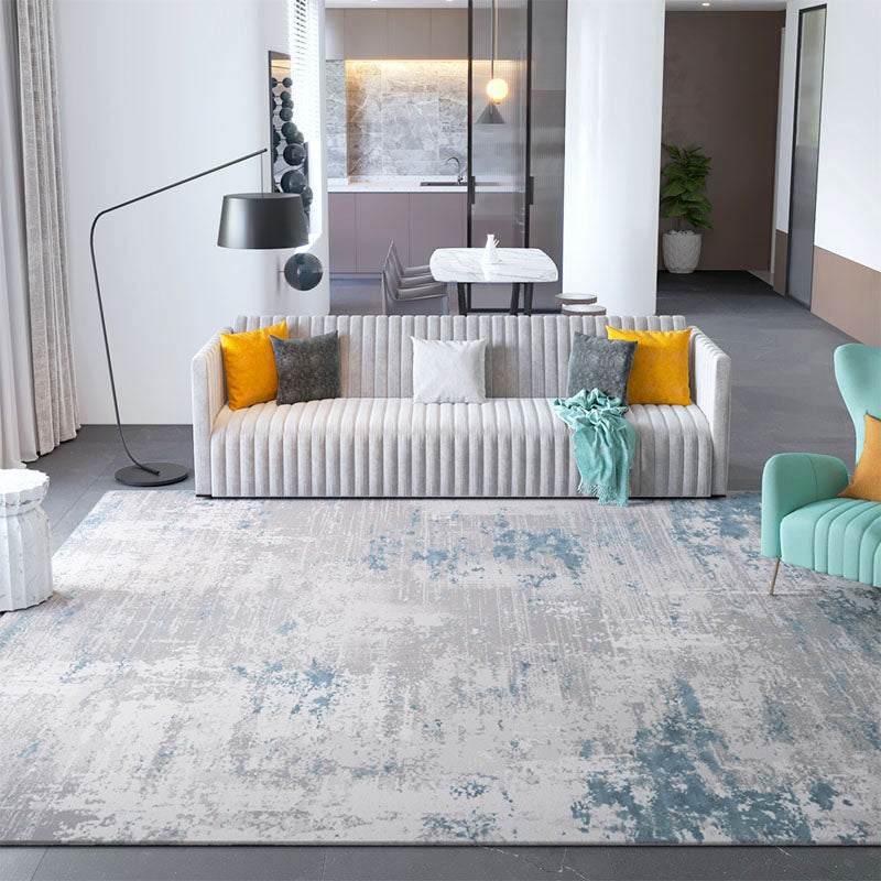 Multi Color Nordic Rug Cotton Blend Abstract Pattern Area Rug Non-Slip Machine Washable Carpet for Parlor Clearhalo 'Area Rug' 'Rug' 2215243
