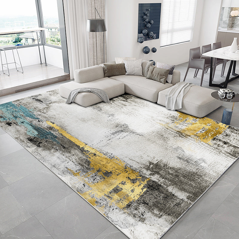 Cyberpunk Home Decoration Rug Multi-Color Abstract Print Area Carpet Cotton Blend Pet Friendly Easy Care Rug Clearhalo 'Area Rug' 'Rug' 2215314