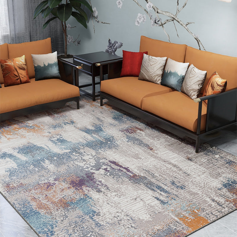 Unique Living Room Rug Multi-Color Abstract Print Carpet Polypropylene Pet Friendly Stain-Resistant Area Rug Clearhalo 'Area Rug' 'Rug' 2215402