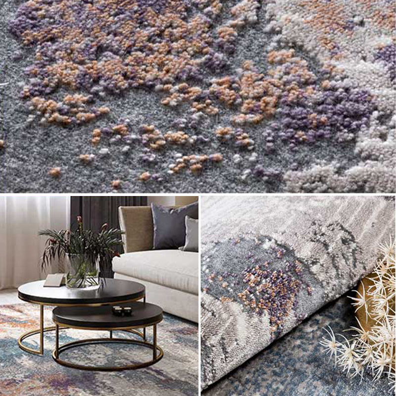 Unique Living Room Rug Multi-Color Abstract Print Carpet Polypropylene Pet Friendly Stain-Resistant Area Rug Clearhalo 'Area Rug' 'Rug' 2215408